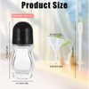 Xyulaan Clear Roll on Bottles, Glass Roller Bottles for Essential