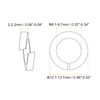 sourcing map 60 Pcs Spring Lock Washer, M8 Split Lock
