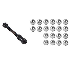 cyclingcolors Bicycle Rear Axle 10 mm x 145 mm + 20 x Balls 6.35 mm 1/4 Inch Axle Hollow Hub Rear Wheel Road Bike MTB Size