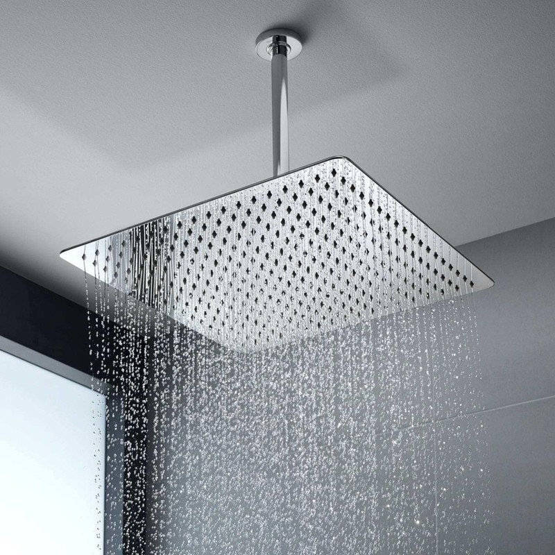 Voolan Extra Large Rain Shower Head - High Flow Square