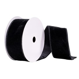 Vickerman 2.5" x 10 yd Terra Cotta Velvet Ribbon, Seasonal Christmas Ribbon for Gift Wrapping, Tree Decor