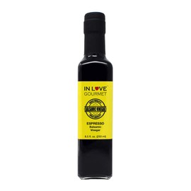 Espresso Balsamic Vinegar 250ML/8.5oz Rich and Savory Cask Aged Espresso Balsamic Vinegar from Modena, Italy