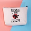 Karate Girl Gifts Martial Arts Gift Karate Cosmetic Bag Never