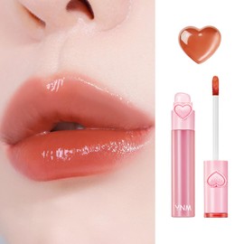 YNM Heart Jelling Tint (04 CHESTNUT JELLING, 0.09 oz) Korean Lip Tint, Long-Lasting Color, Vivid Color
