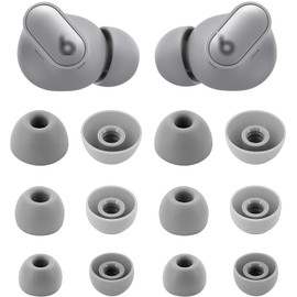 Rqker Ear Tips Compatible with Beats Studio Buds+, S/M/L Sizes 6 Pairs Soft Silicone Replacement Tips Earbuds Covers Eartips Compatible with Beats Studio Buds +, Cosmic Silver 12