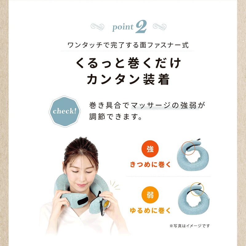 ALINCO(アルインコ) ネックピロー マッサージャー マッサージ機 ヒーター機能搭載 コンパクト 軽量 もみ玉回転切替 ブルー MCR8321(A)