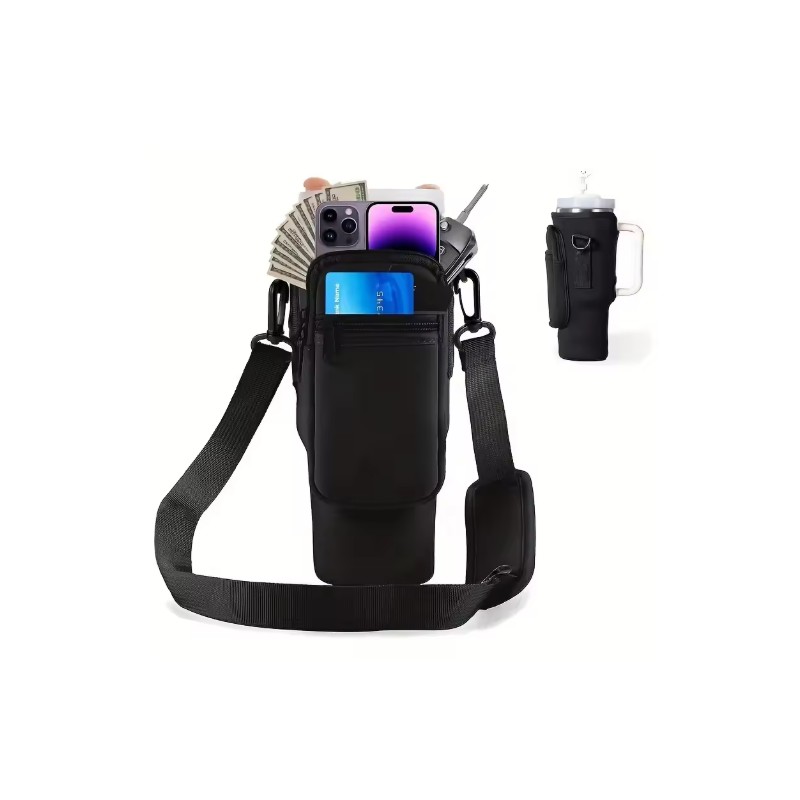 40 oz Tumbler Carrier for Hands-Free Travel – Neoprene Holder
