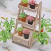 Quintrost Dollhouse Miniature Flower Stand Ornaments, 1:12 Mini Dollhouse Flower