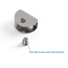 Stainless Steel Glass Shelf Brackets, 4-Pack