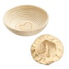 Westmark 3236227B Proofing Basket Set of 2 Round and Cover