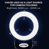 Jevina 144 LED Microscope Ring Light 0-100% Adjustable Lamp for