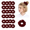 24Pack Satin Scrunchies For Women Silky Scrunchy Silk Hair Ties