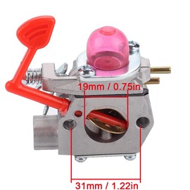ZAMDOE WT-875 Carburetor for Craftsman 545081855 358794650 for Poulan Pro BVM200C BVM200VS P200C GBV325 P325 200mph McCulloch Weedeater Blower, with Tune Up Kit Fuel Line Filter Air Filter