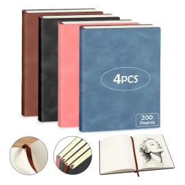 Y 4pcs Cuaderno A5 De Boceto Y Dibujo 200 Páginas Libretas