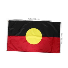 Kisangel Indigenous Flag Fade Resistant Polyester Banner for Display Celebrating Unique Native Culture with Durable and Grommets