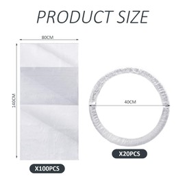 ZBHDEYG 50 Stück Autositzschutz Mit 10 Stück Auto-Lenkradbezug, Autositzbezug, Auto-Vordersitzschutzbezug, Auto-Staubschutz, 140 X 80 cm Antifouling-Sitzbezug