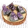 Soulnioi Natural Amethyst Crystal Cluster Irrgular Stone Purple Quartz Geode