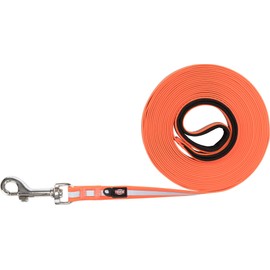 TRIXIE Recall Lead M - XL, 10 m 17 mm in Orange - Reflective Dog Lead for Outdoor Activities - for Medium to Very Large Dogs - 207323