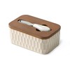Butter Dish with Lid, Ceramic Butter Dish for Countertop, Airtight