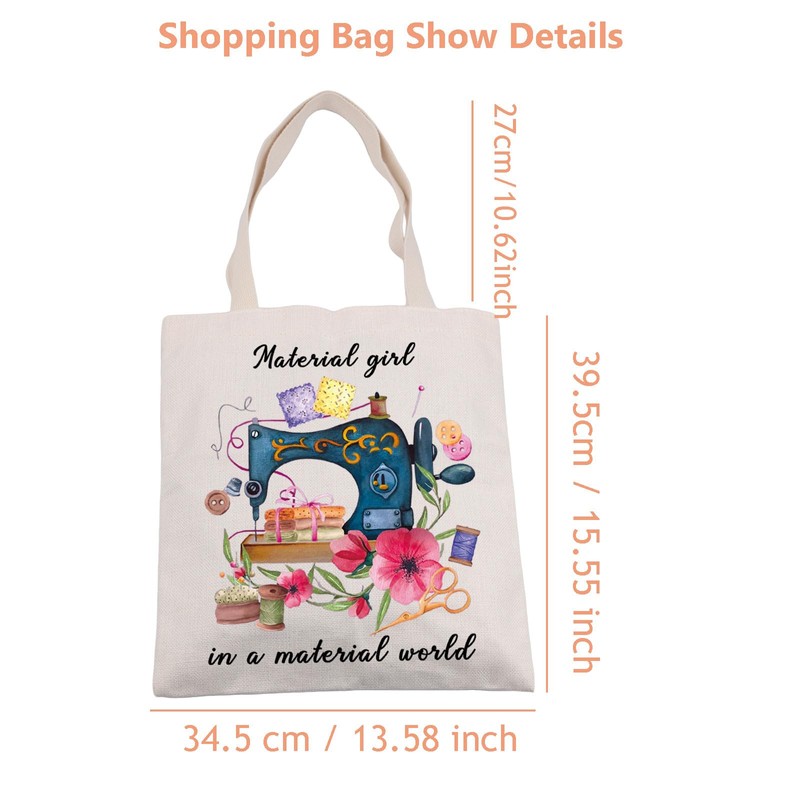 JTOUK Sewing Tote Bag Sewing Lover Gift Tailors Sewing Lovers