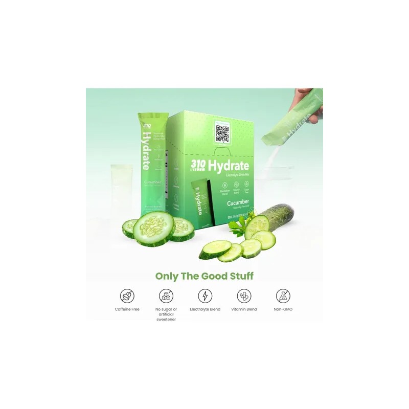 310 Nutrition Electrolitos Sin Azúcar 310 Nutrition Pepino