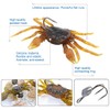 XPEX Pack of 3 Simulation Crab Bait, Crab Sharp Hook
