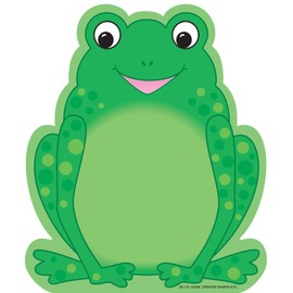 SHAPES ETC. 50 Sheets Frog Large Notepad 5inx7in, Amphibian, Cute Notes, Classroom Bulletin Board Decor, Teacher Supplies, Notepads, Memos, Reminders, Messages, Decorations, Made in USA