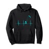 Kitesurfing Kitesurfer Heartbeat EKG Pulse Kiteboard Pullover Hoodie
