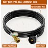 CALPOSE 12 FT Propane Extension Hose with Gauge, Propane Hose