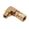METER STAR 1/4 inch left-hand thread gas connection fitting, 90