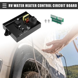 X AUTOHAUX Universal RV Water Heater Control Circuit Board with SVC Control Board Fuse Combo Kit, 91365/93305/91365/91346/93851, Plastic, Black, 1 Set