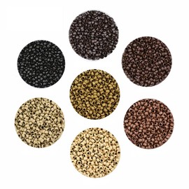 Nano Rings 2.5 mm Hair Extensions Ring Micro Ring for Extensions Brown Pack of 200
