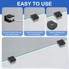 PATIKIL 8 Pcs Adjustable Frameless Glass Shelf Bracket, 8-10 mm