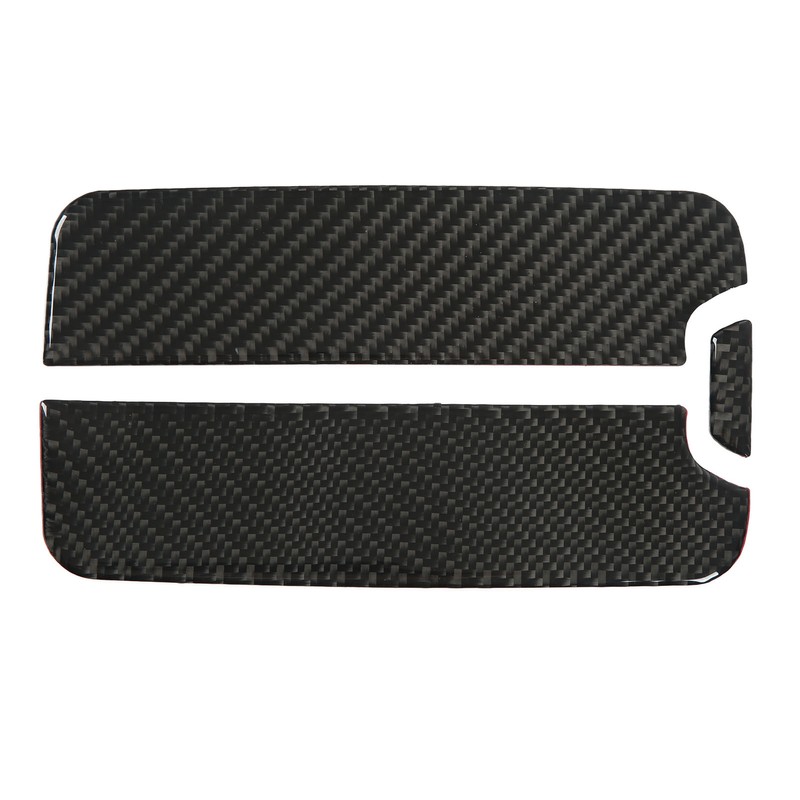 Rear Armrest Box Panel Trim Real Carbon Fiber Decoration Replacement
