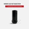 EZAccessory 20 Black Long Open End Bulge Acorn Lug Nuts