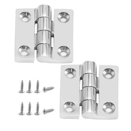Boat Hinges Stainless Steel Marine Grade with 8 Screws, Heavy Duty 1.5'' x 1.5'' (38mm X 38 mm), No Noise, 316 Stainless Steel