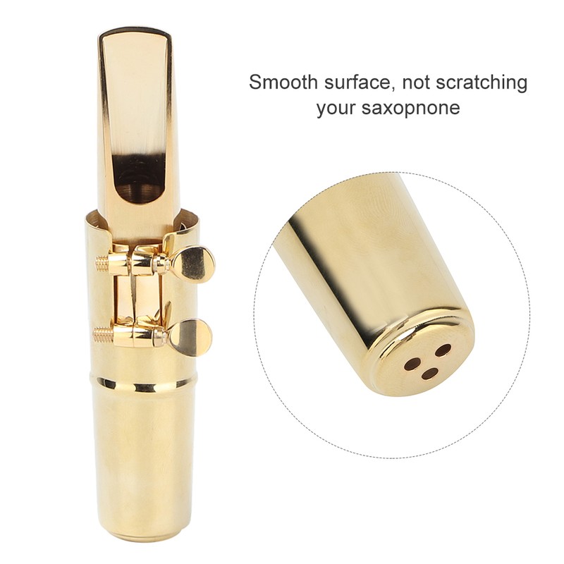 Metal Bariton Saxophone Metal Mouthpiece with Cap Pads Musical Instruments