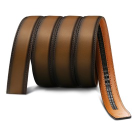 BULLIANT Belt Strap Buckles for Mens Ratchet Belts Repalcement or Customize Width 1 3/8(Tawny,26"-40" Waist Adjustable)