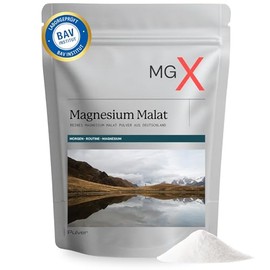 MGX® Magnesium Malat Pulver 350g – pures Magnesiummalat ohne Zusätze – in Deutschland Hergestellte Magnesiumverbindung