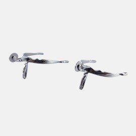 Pak Tree Horse Spurs, Stainless Steel Spurs for Boots, Western Horse Spur Plain Wheel Rowel Gear for Training EquestrianCompetition