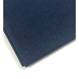 Plain 100% Cotton Fabric - 60 INCH Wide - 10 Colors by M&J® (Navy Blue, 1 METRE)
