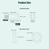 Heyalan Handheld Shower Wand Holder,Connecting Shower Hose and Water Pipe