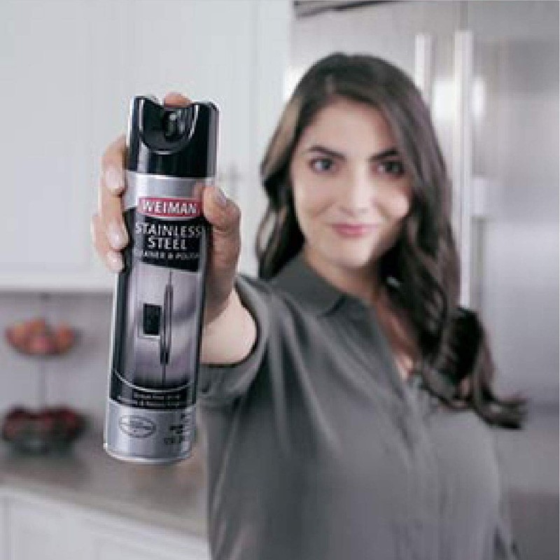 Weiman Stainless Steel Cleaner & Polish Aerosol, 17 Fluid Ounce