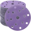 STEBRUAM 50pcs 150mm Sanding Discs 320 Grit 15 Holes Hook
