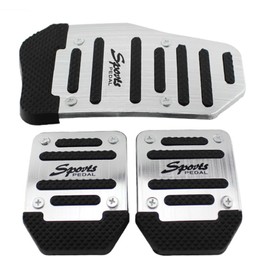 Non-Slip Car Pedal Cover,Accelerator Pedal Brake Pedal Cover,Car Non-Slip Brake Foot Pedals,Car Pedal Pads,Gas Pedal Brake Pedal Cover for Manual Transmission,Silvery