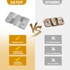 SATUY 8 Pcs Flush Mount Bracket, Stainless Steel Interlocking Hanging