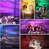 Aurora Starry Sky Projector with Music Speaker, Night Light with