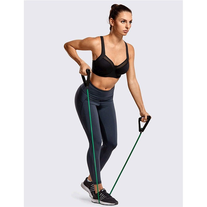 Syrokan women's high impact sports bra, racer back, with strap,
