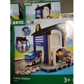BRIO World - 33813 Police Station | 6 Piece Set for Kids Ages 3 and Up