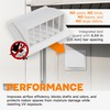 ECOPRO VENT 4 Inch White Plastic Dryer Vent Cover with